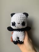 Miniature 1 de la variante Panda blanc cassé et noir 