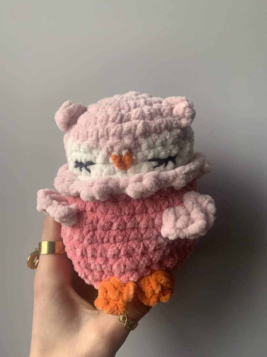 Image 1 de la variante chouette rose clair et foncé