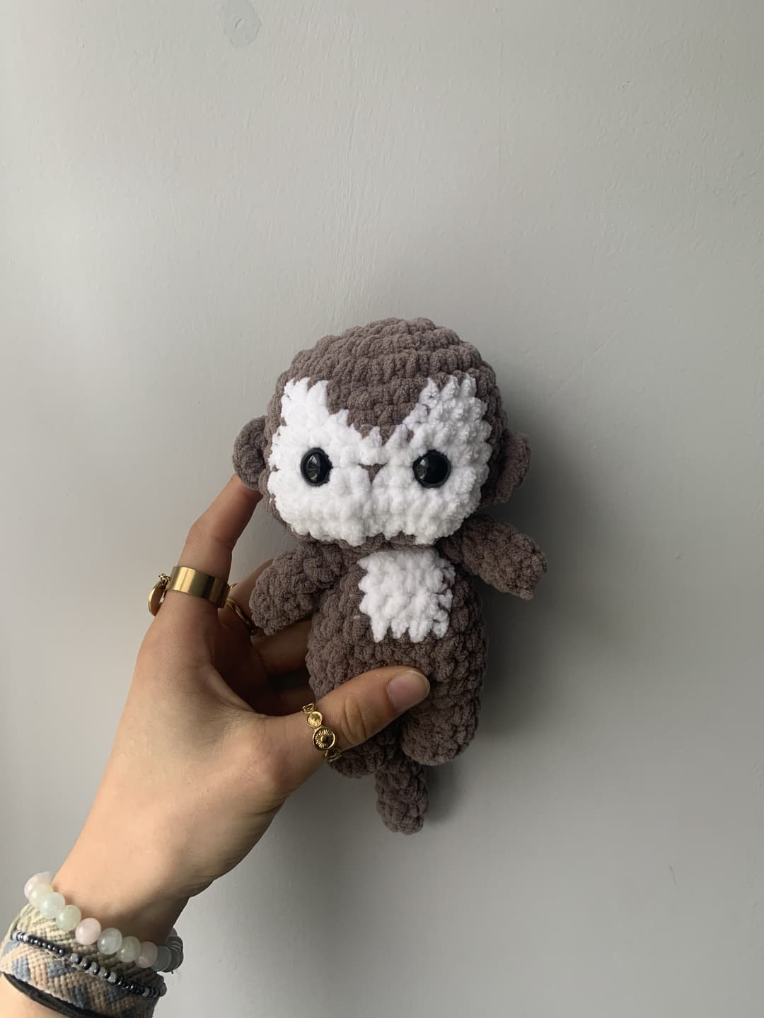 Image 1 de la variante Singe blanc et marron 