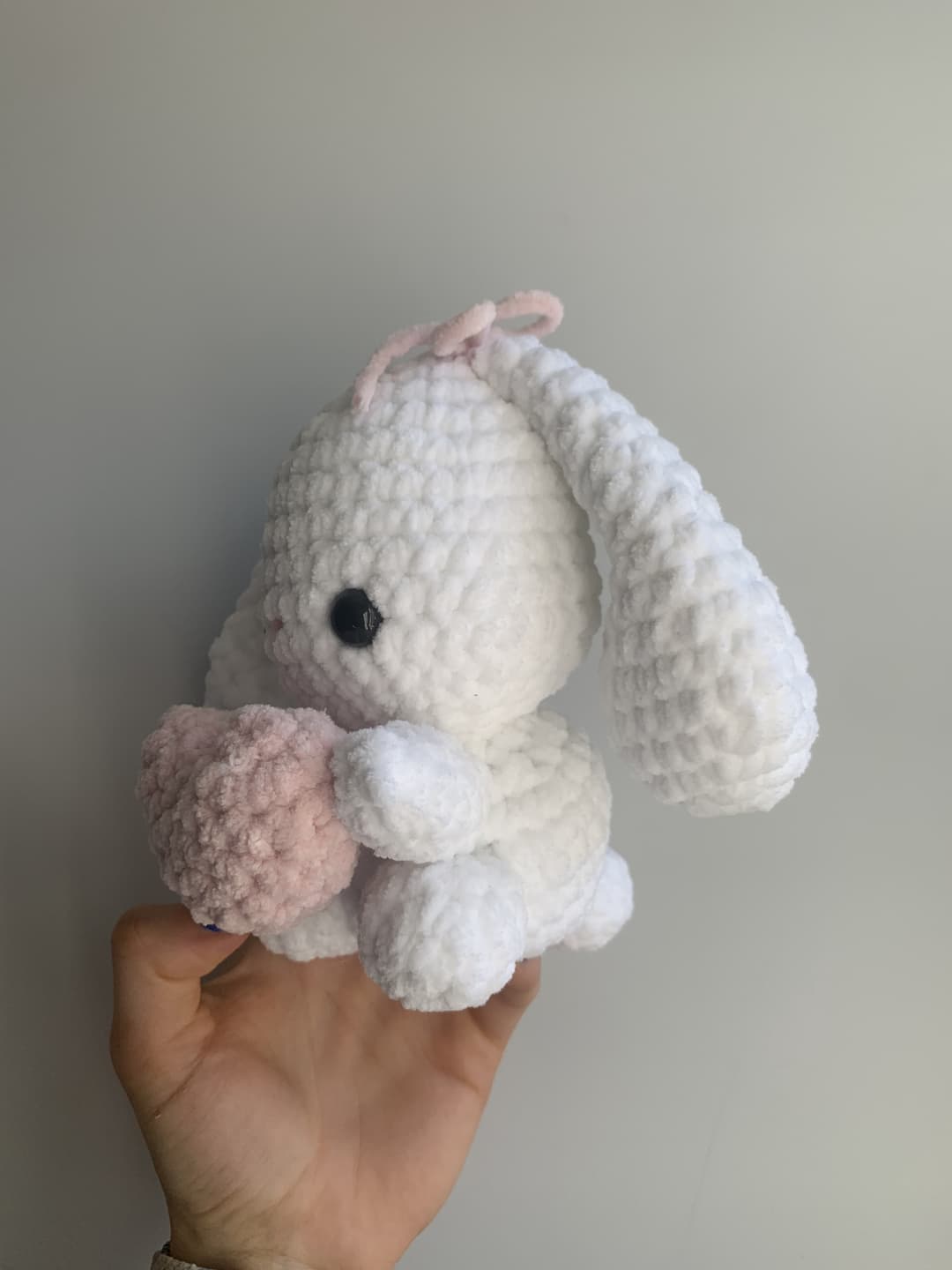 Image 2 de la variante Lapin blanc et rose pâle