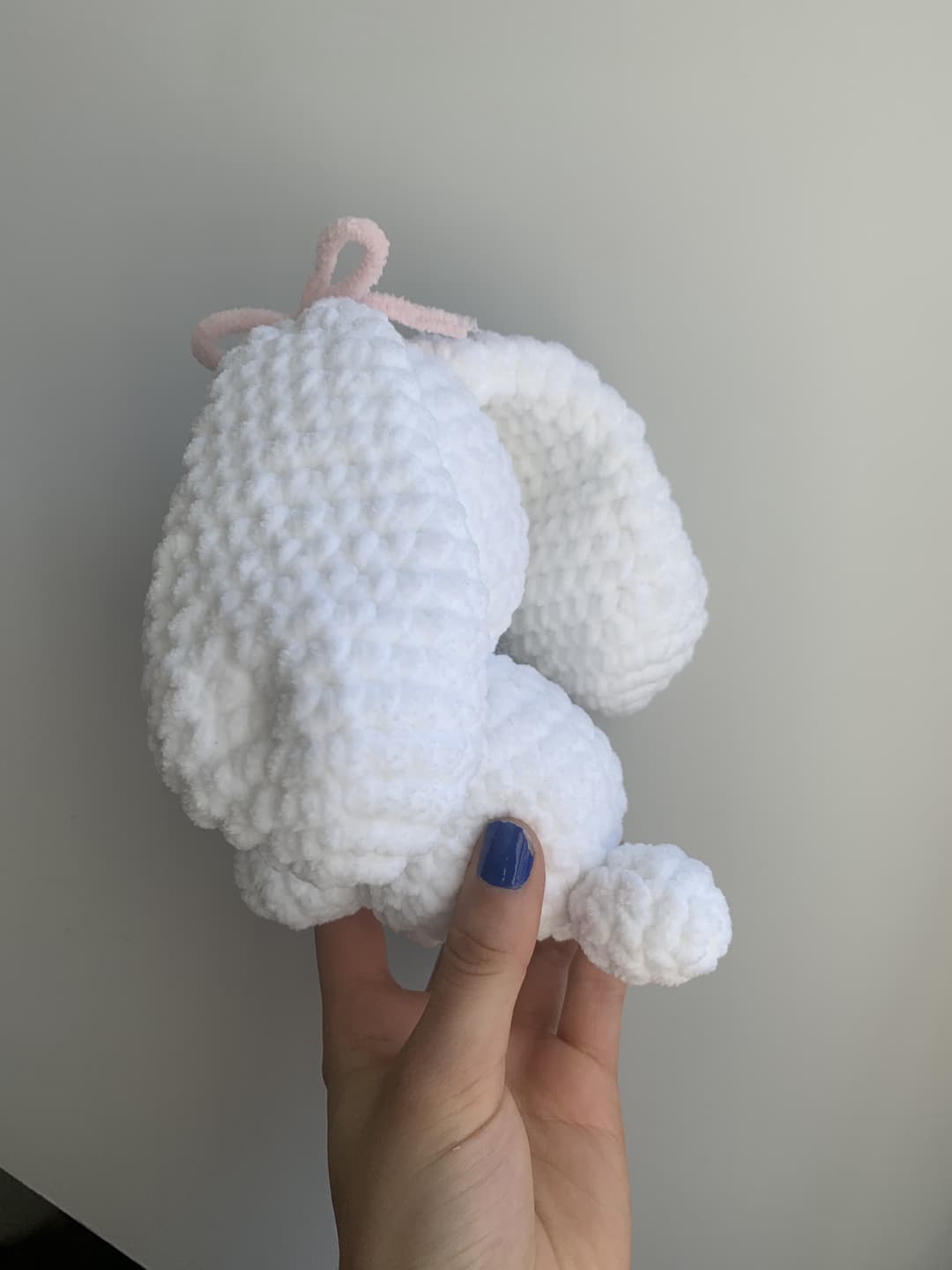 Image 3 de la variante Lapin blanc et rose pâle